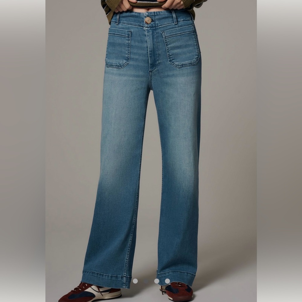 Maeve The Colette Medium Blue Wide-Leg Jeans - Picture 3 of 13